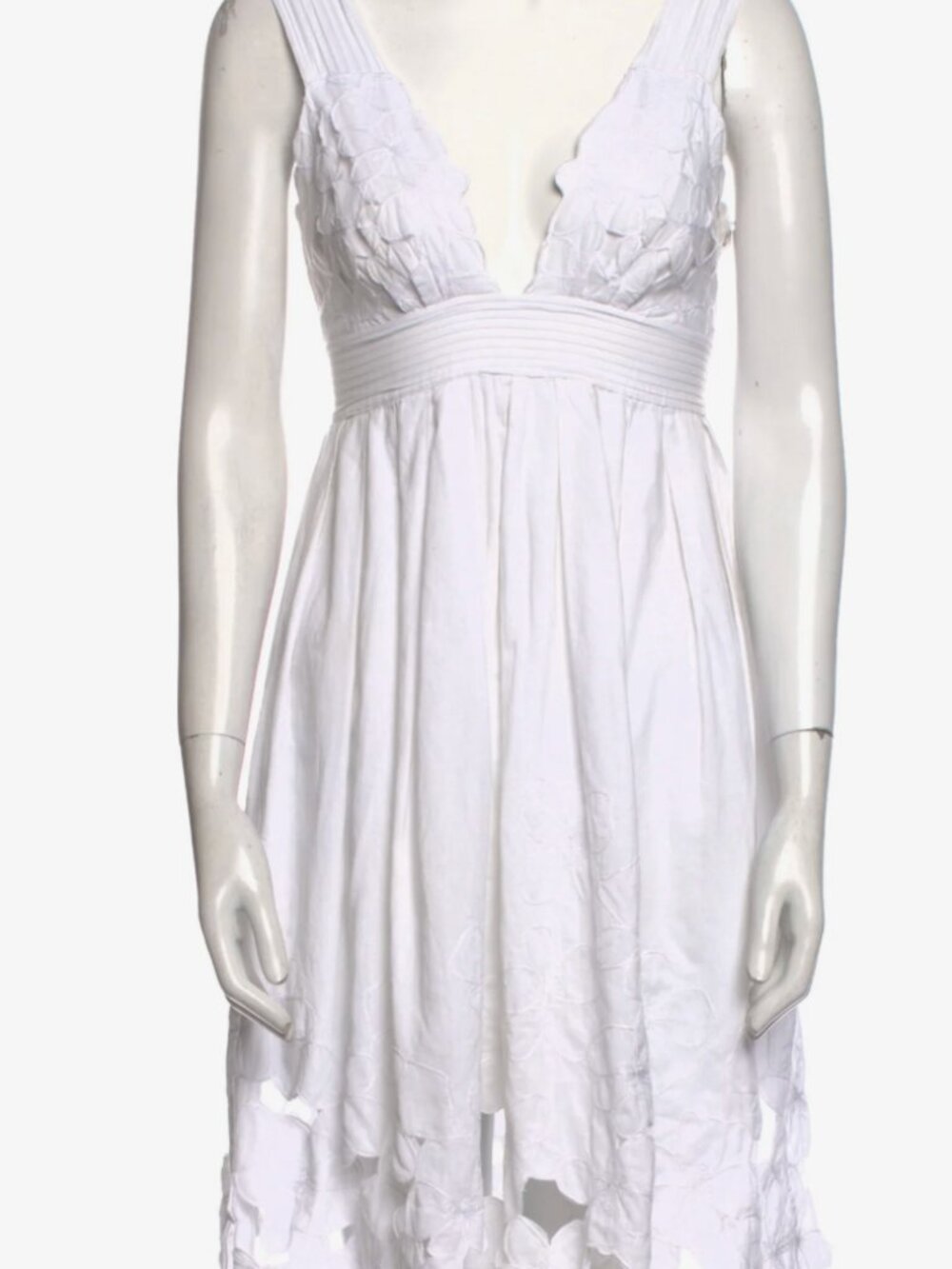 Catherine Malandrino V-Neck Knee-Length Dress